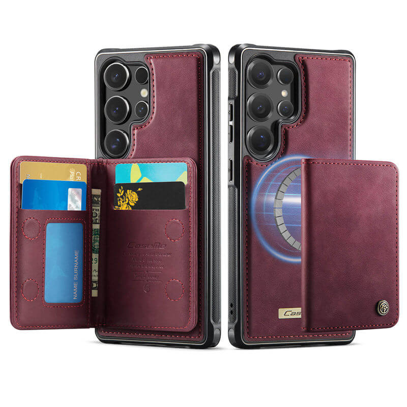 CaseMe Samsung Galaxy S25 Ultra 2-in-1 Detachable Magnetic Wallet Case