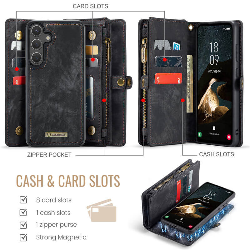 CaseMe Samsung Galaxy S25 Wallet Case