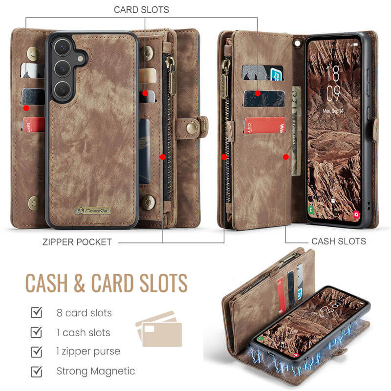 CaseMe Samsung Galaxy S25 Plus Wallet Case