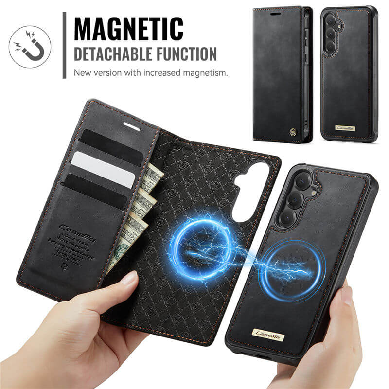 CaseMe Samsung Galaxy S24 FE 2-in-1 Magnetic Wallet Case