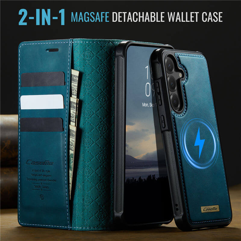 CaseMe Samsung Galaxy S24 FE 2-in-1 Magnetic Wallet Case