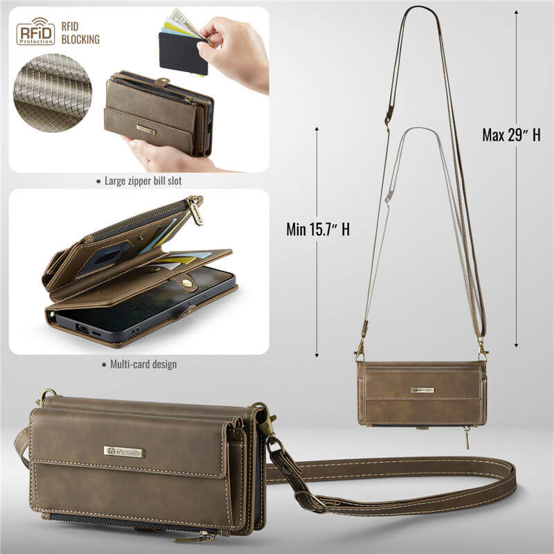 CaseMe Samsung Galaxy S26 Plus Crossbody Wallet Case