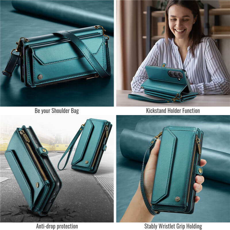 CaseMe Samsung Galaxy S26 Plus Wallet RFID Blocking Crossbody Phone Case