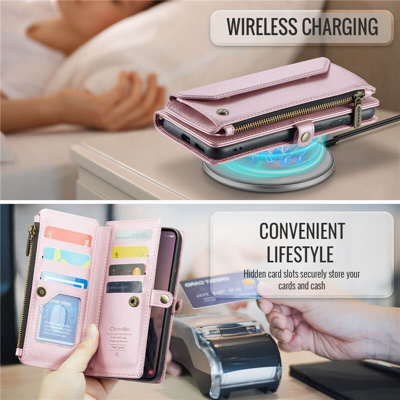 CaseMe Samsung Galaxy S26 Plus Wallet RFID Blocking Crossbody Phone Case