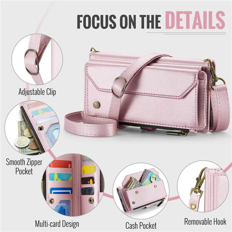 CaseMe Samsung Galaxy S26 Plus Wallet RFID Blocking Crossbody Phone Case