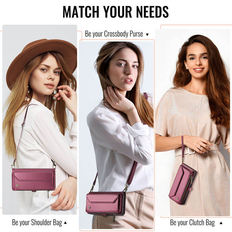 CaseMe Samsung Galaxy S26 Plus Wallet RFID Blocking Crossbody Phone Case