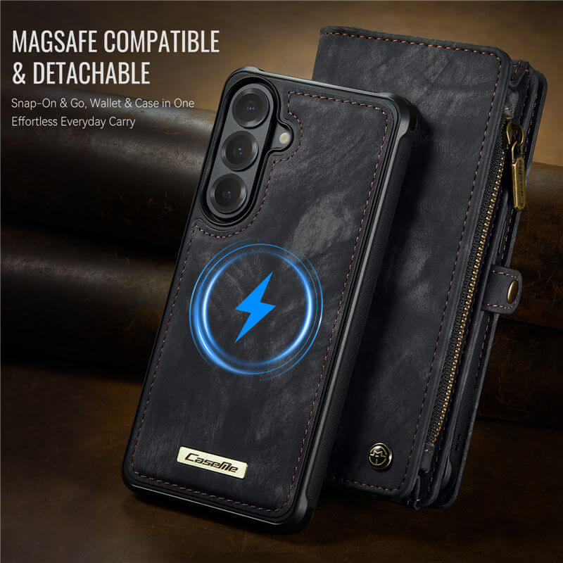 CaseMe Samsung Galaxy S26 2-in-1 Magnetic RFID Wallet Case