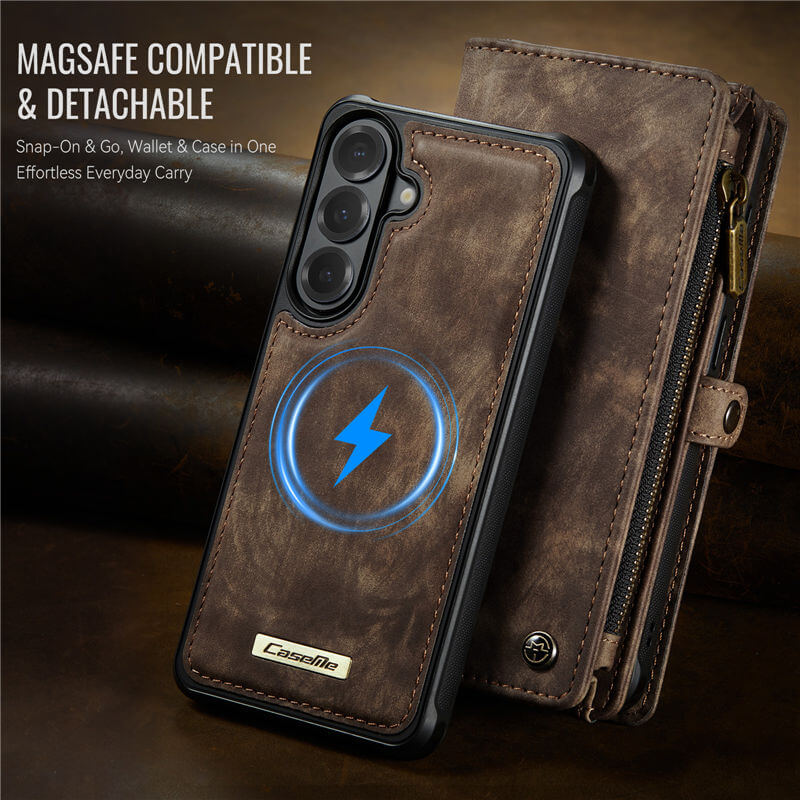CaseMe Samsung Galaxy S26 Plus 2-in-1 Magnetic RFID Wallet Case