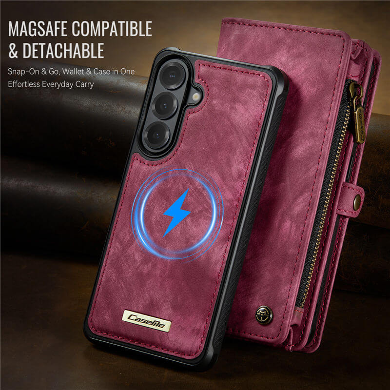 CaseMe Samsung Galaxy S26 2-in-1 Magnetic RFID Wallet Case