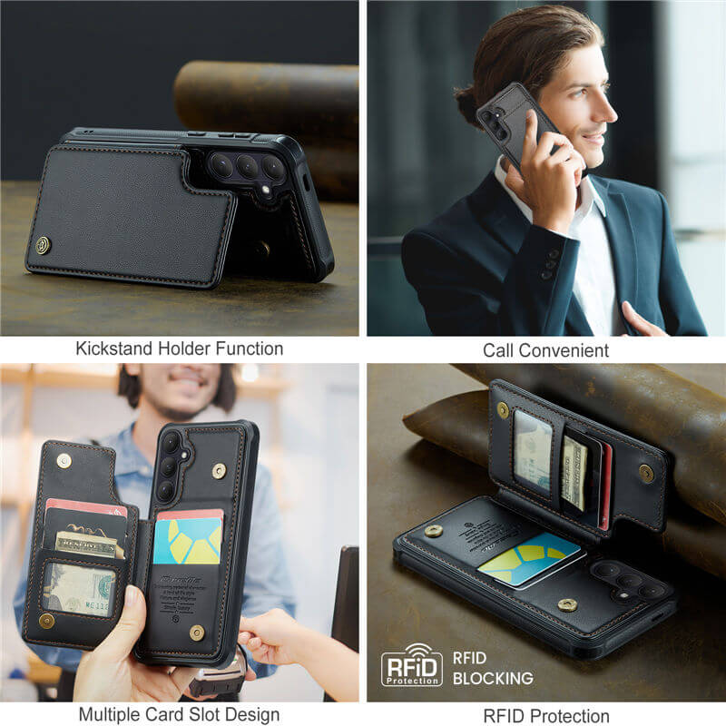 CaseMe Samsung Galaxy S26 Plus RFID Blocking Card Holder Case