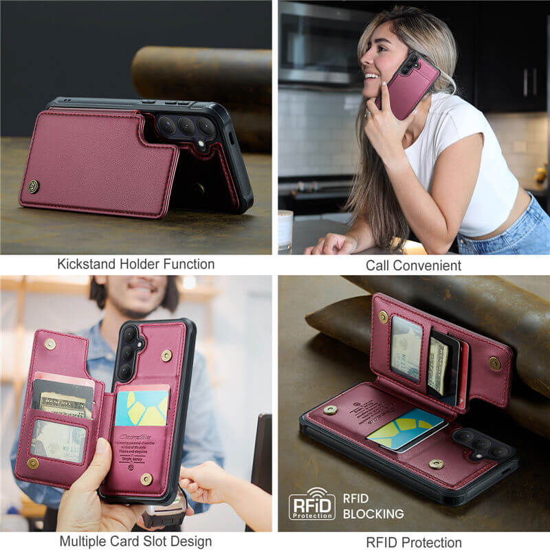 CaseMe Samsung Galaxy S26 Plus RFID Blocking Card Holder Case