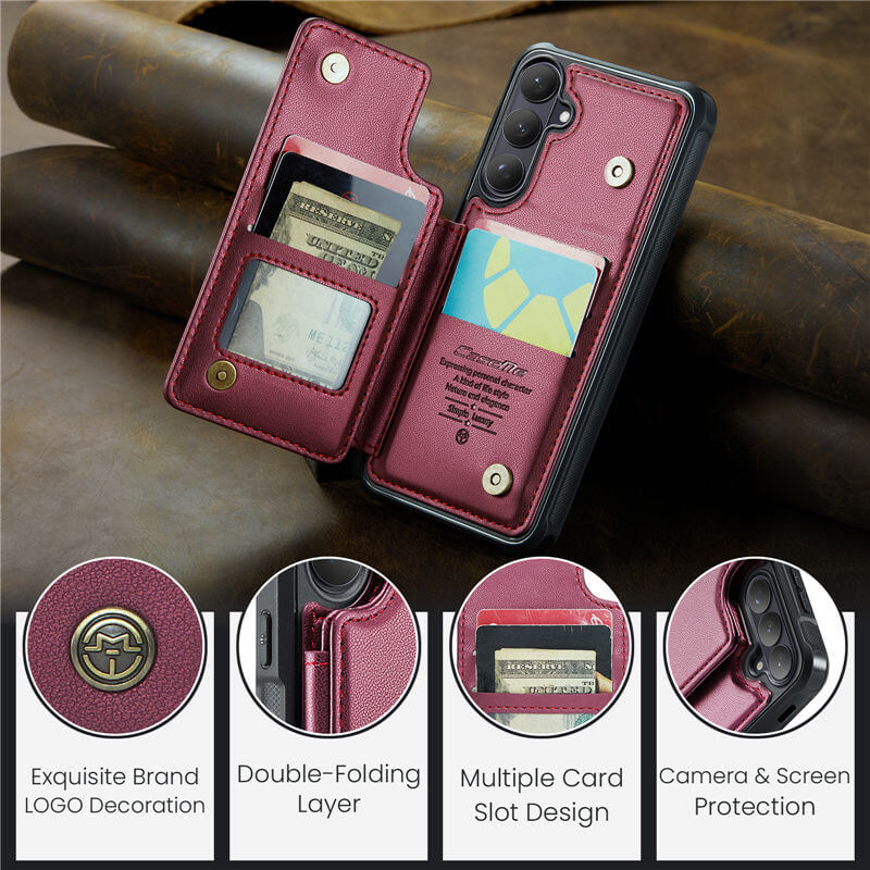 CaseMe Samsung Galaxy S26 Plus RFID Blocking Card Holder Case