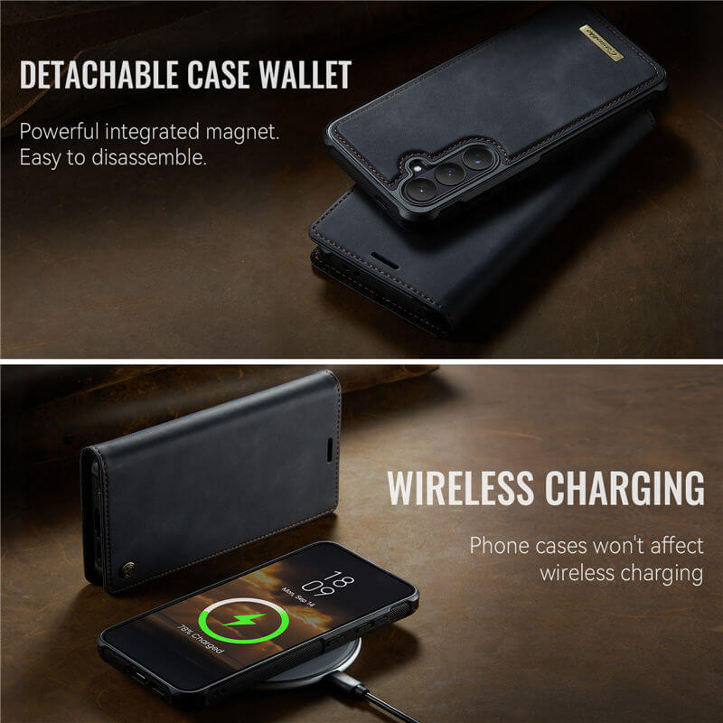 CaseMe Samsung Galaxy S26 Plus 2-in-1 Magnetic Wallet Case