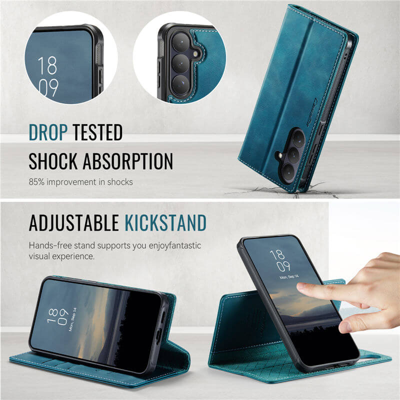 CaseMe Samsung Galaxy S26 Plus 2-in-1 Magnetic Wallet Case