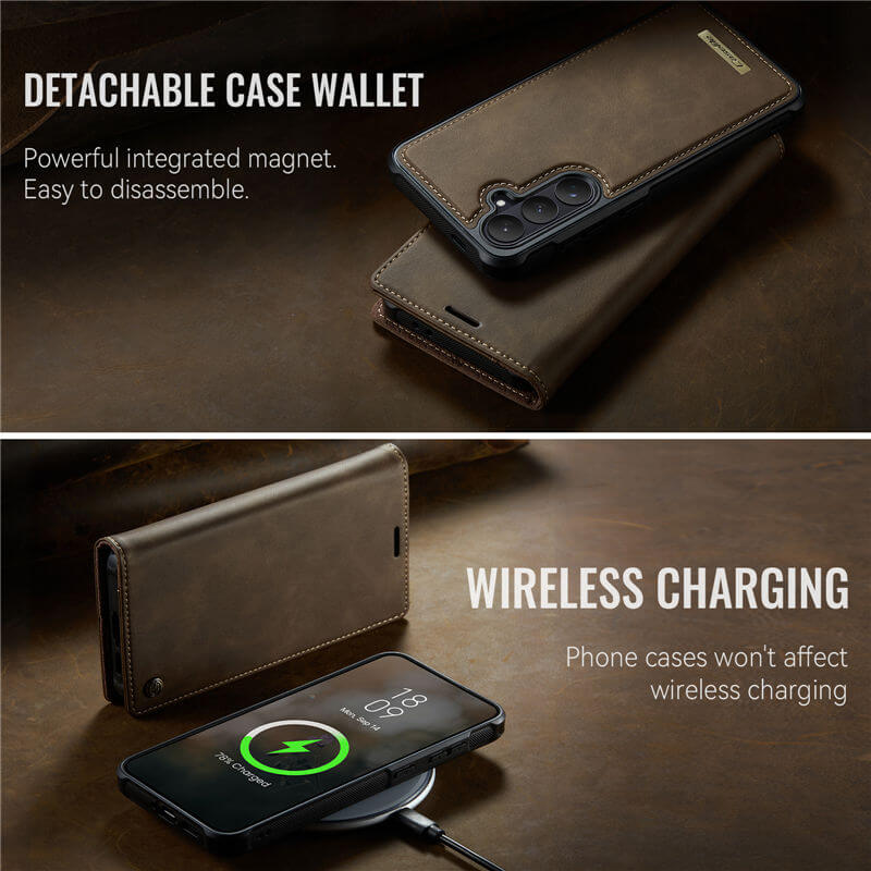 CaseMe Samsung Galaxy S26 Plus 2-in-1 Magnetic Wallet Case