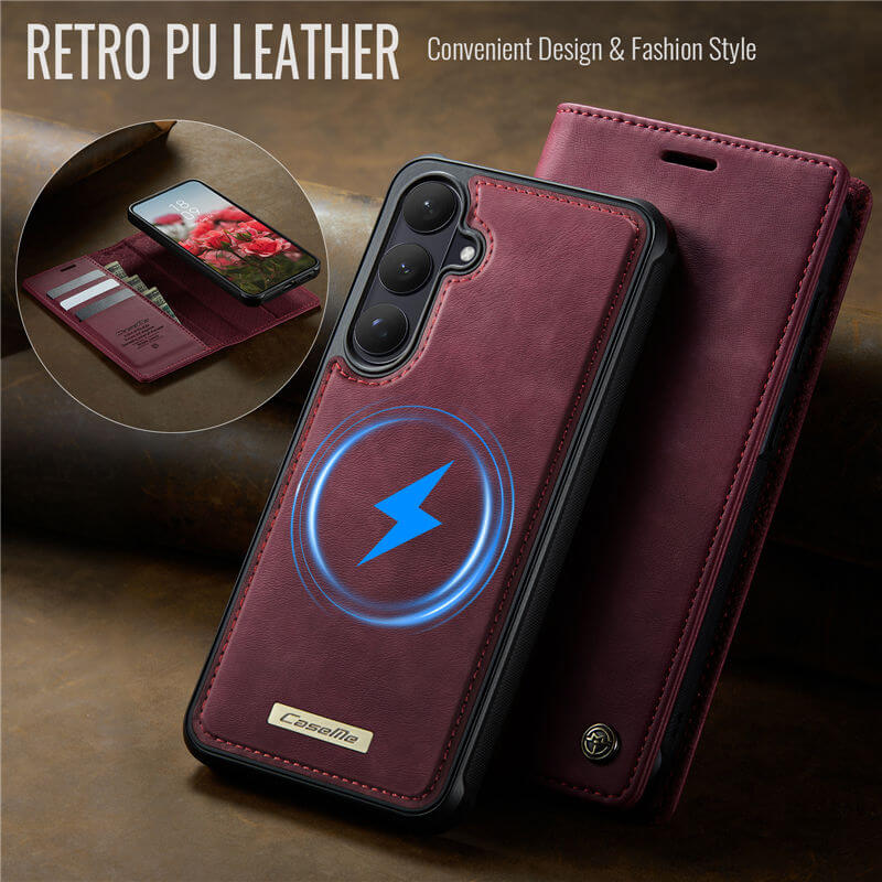 CaseMe Samsung Galaxy S26 Plus 2-in-1 Magnetic Wallet Case