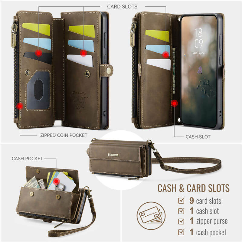 CaseMe Samsung Galaxy S26 Ultra Crossbody Wallet Case