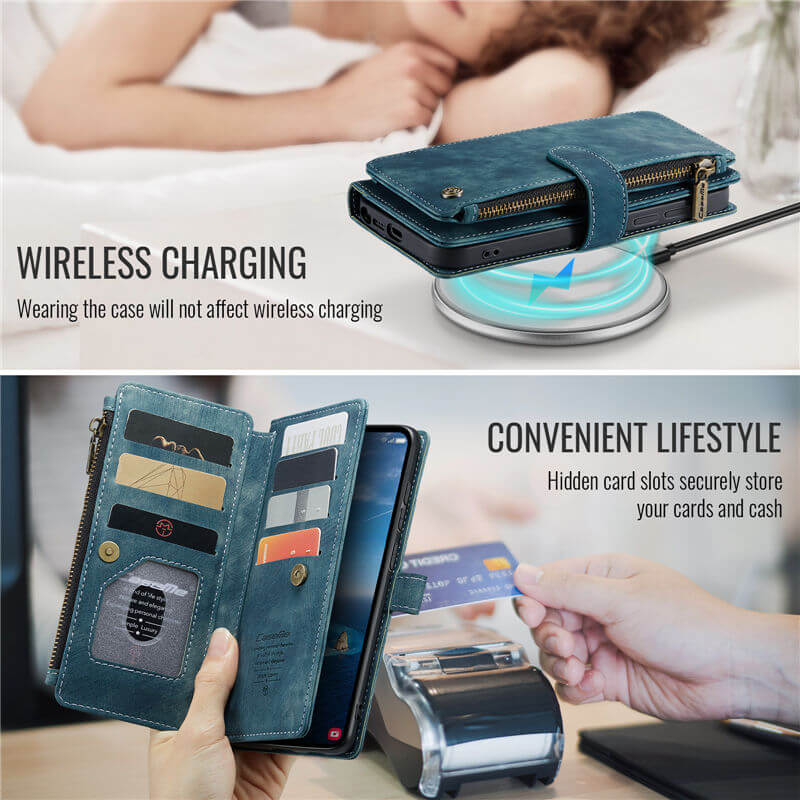 CaseMe Samsung Galaxy S26 Ultra Wallet Case with Wrist Strap