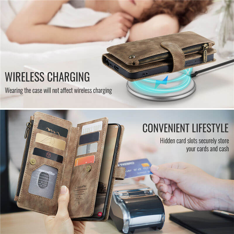 CaseMe Samsung Galaxy S26 Ultra Wallet Case with Wrist Strap