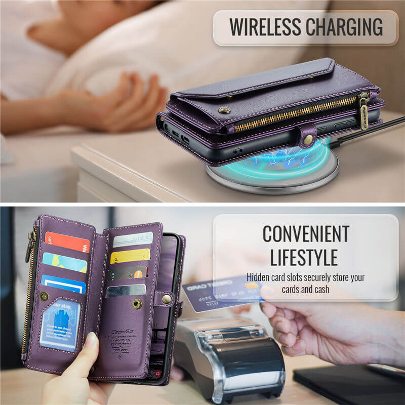 CaseMe Samsung Galaxy S26 Ultra Wallet RFID Blocking Crossbody Phone Case