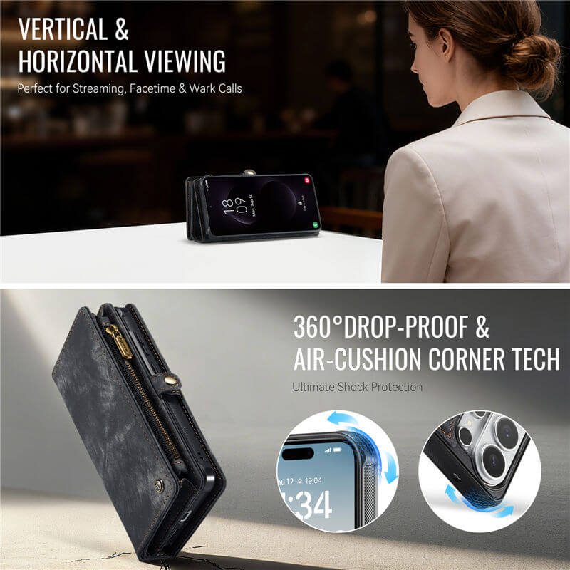 CaseMe Samsung Galaxy S26 Ultra 2-in-1 Magnetic RFID Wallet Case