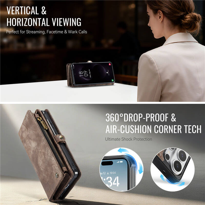 CaseMe Samsung Galaxy S26 Ultra 2-in-1 Magnetic RFID Wallet Case