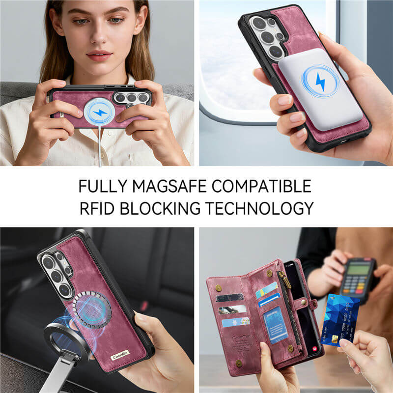 CaseMe Samsung Galaxy S26 Ultra 2-in-1 Magnetic RFID Wallet Case