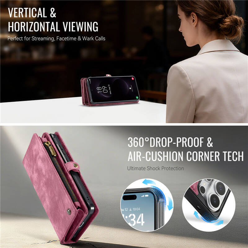 CaseMe Samsung Galaxy S26 Ultra 2-in-1 Magnetic RFID Wallet Case