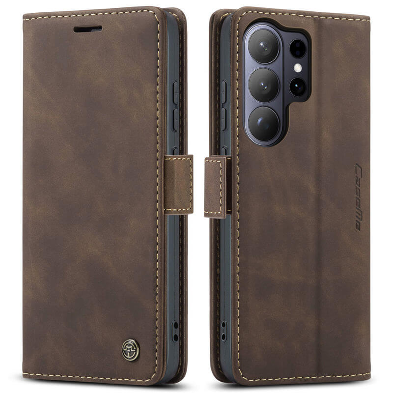 CaseMe Samsung Galaxy S25 Wallet Suede Leather Case