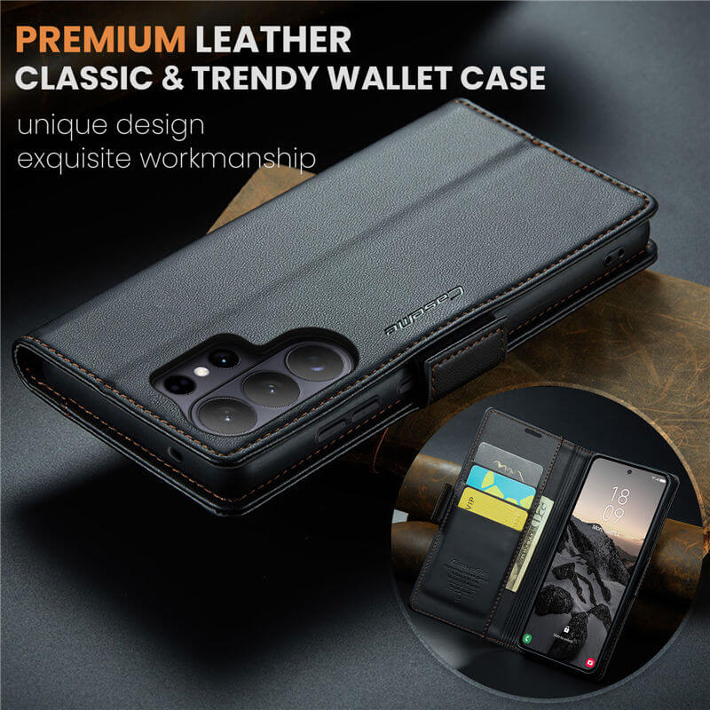 CaseMe Samsung Galaxy S26 Ultra Wallet RFID Blocking Case