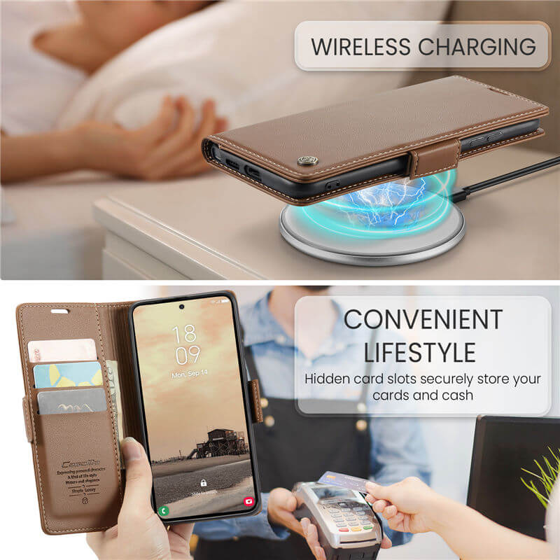 CaseMe Samsung Galaxy S26 Ultra Wallet RFID Blocking Case