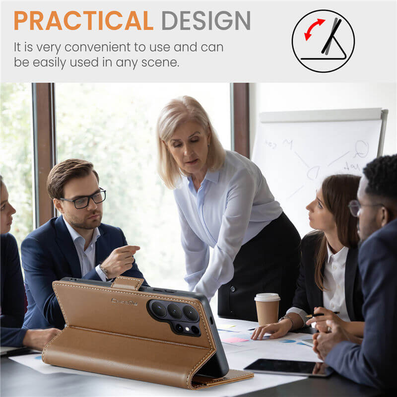 CaseMe Samsung Galaxy S26 Ultra Wallet RFID Blocking Case