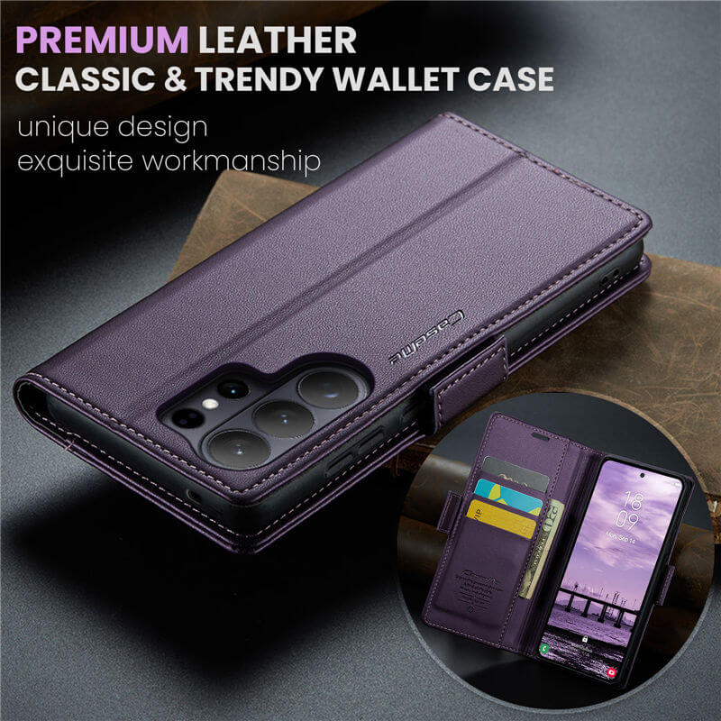 CaseMe Samsung Galaxy S26 Ultra Wallet RFID Blocking Case