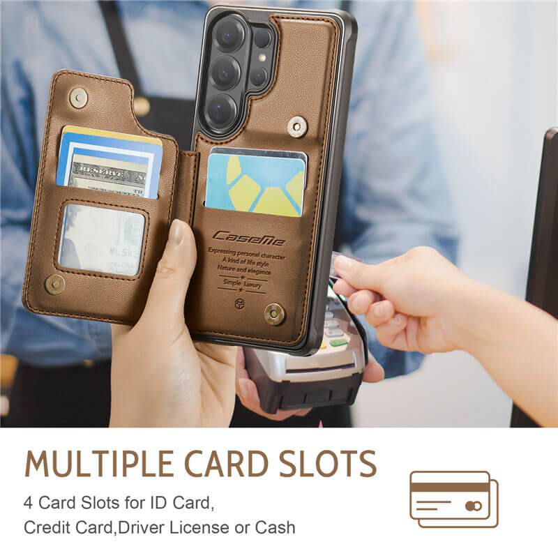 CaseMe Samsung Galaxy S26 Ultra RFID Blocking Card Holder Case