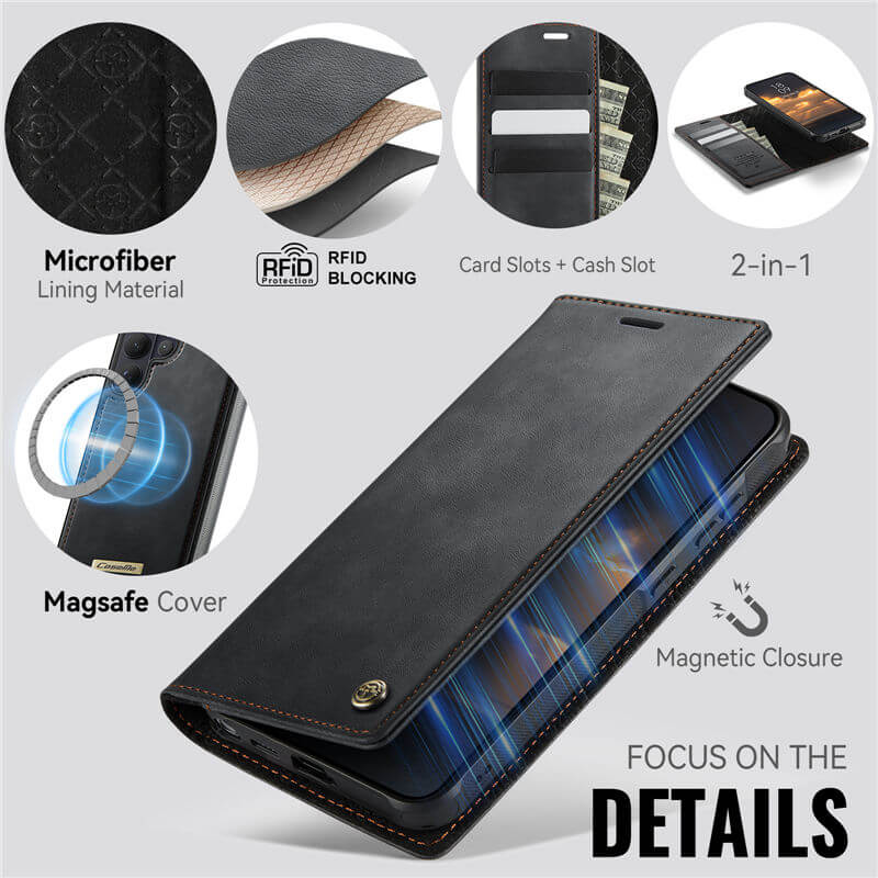 CaseMe Samsung Galaxy S26 Ultra 2-in-1 Magnetic Wallet Case