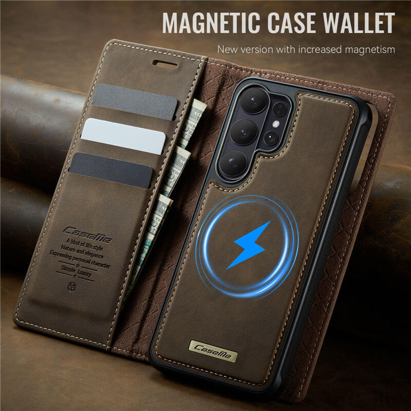 CaseMe Samsung Galaxy S26 Ultra 2-in-1 Magnetic Wallet Case