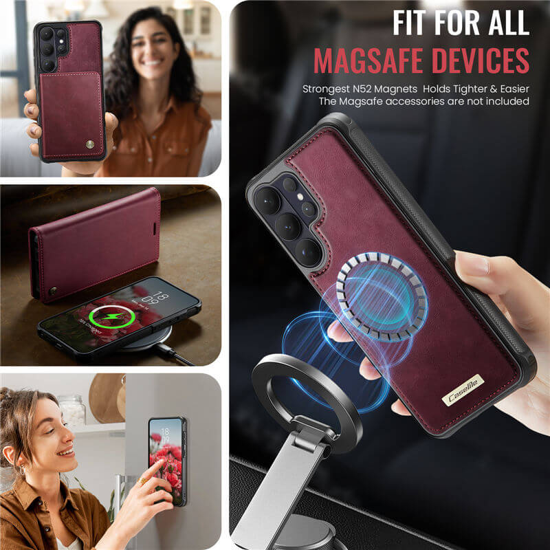 CaseMe Samsung Galaxy S26 Ultra 2-in-1 Magnetic Wallet Case