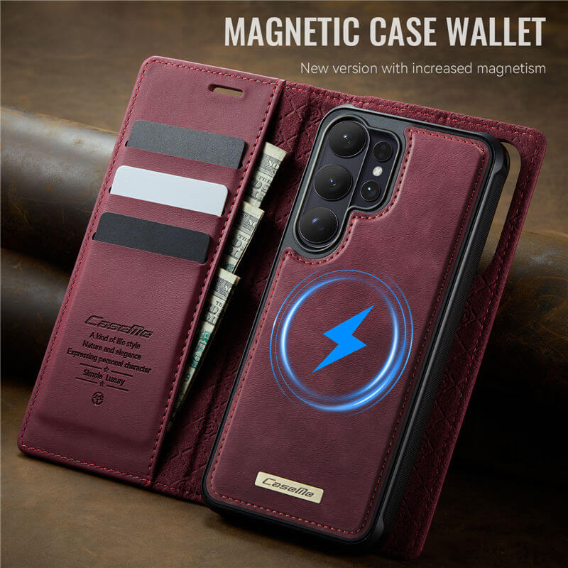 CaseMe Samsung Galaxy S26 Ultra 2-in-1 Magnetic Wallet Case