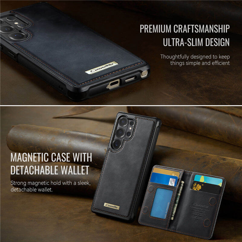 CaseMe Samsung Galaxy S26 Ultra 2-in-1 Detachable Magnetic Wallet Case