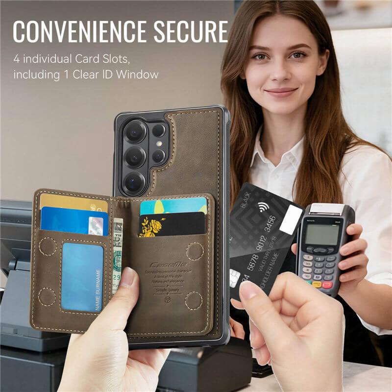 CaseMe Samsung Galaxy S26 Ultra 2-in-1 Detachable Magnetic Wallet Case