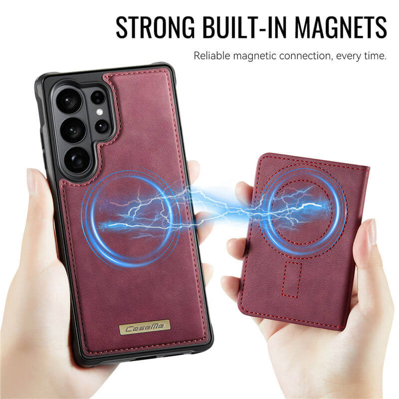 CaseMe Samsung Galaxy S26 Ultra 2-in-1 Detachable Magnetic Wallet Case
