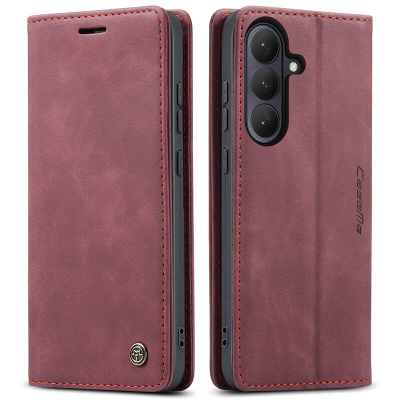 CaseMe Samsung Galaxy S25 Wallet Suede Leather Case