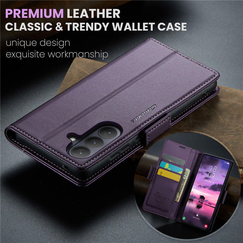 CaseMe Samsung Galaxy S26 Plus Wallet RFID Blocking Case