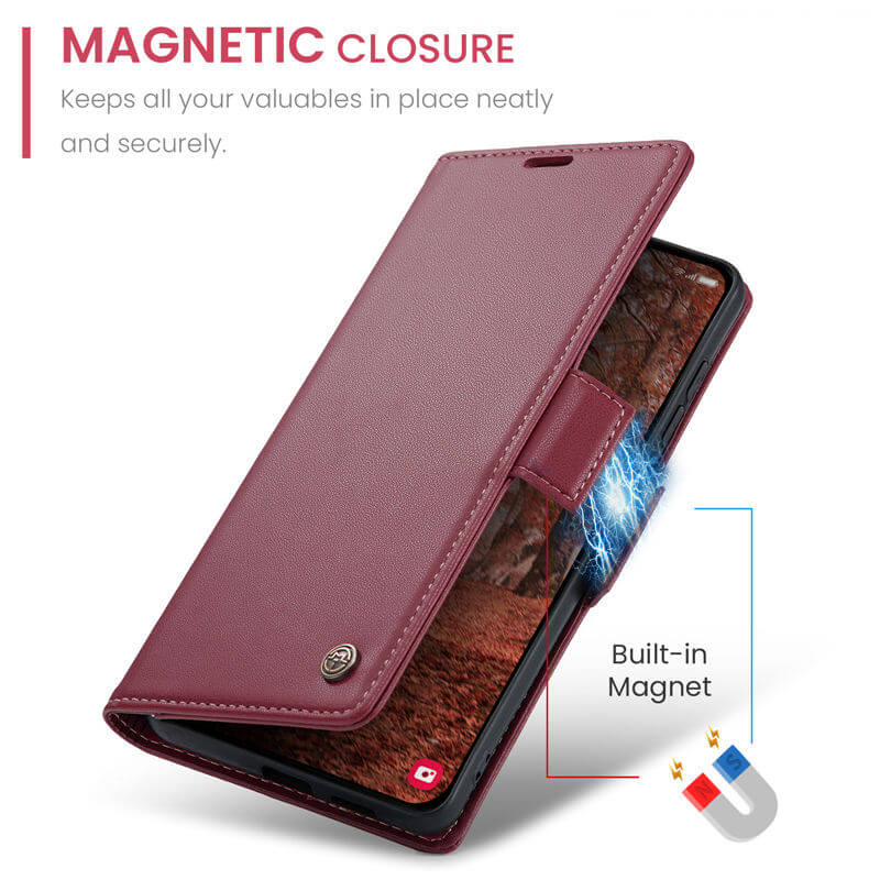 CaseMe Samsung Galaxy S26 Wallet RFID Blocking Case
