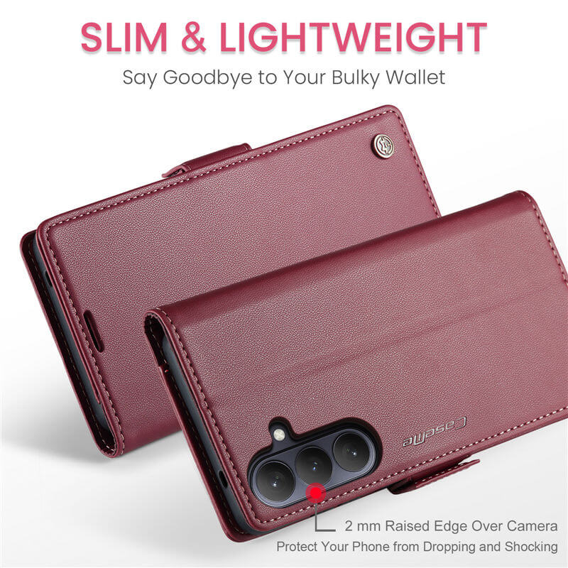 CaseMe Samsung Galaxy S26 Wallet RFID Blocking Case