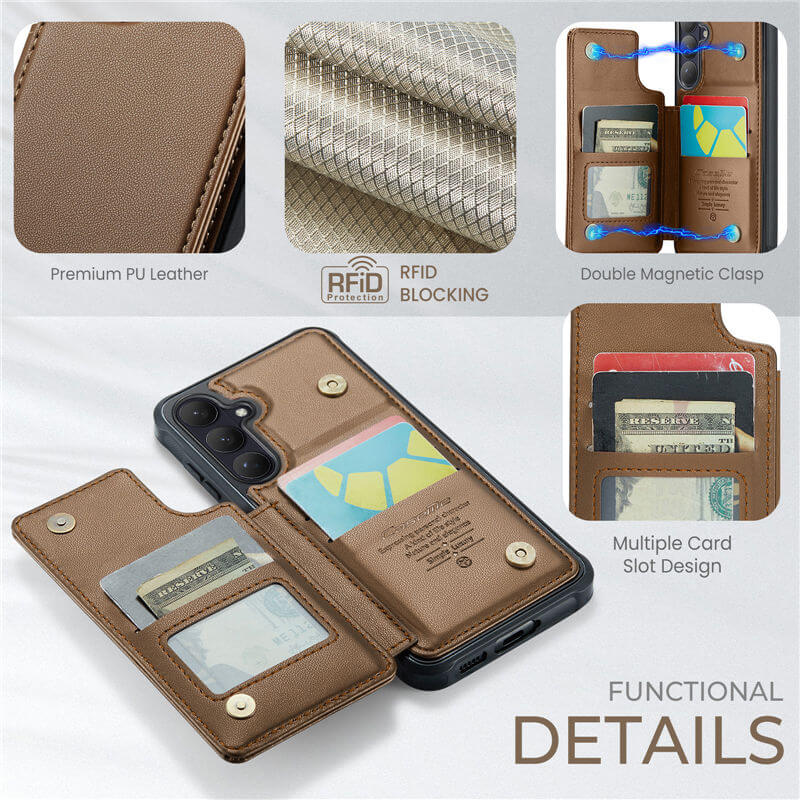 CaseMe Samsung Galaxy S26 RFID Blocking Card Holder Case