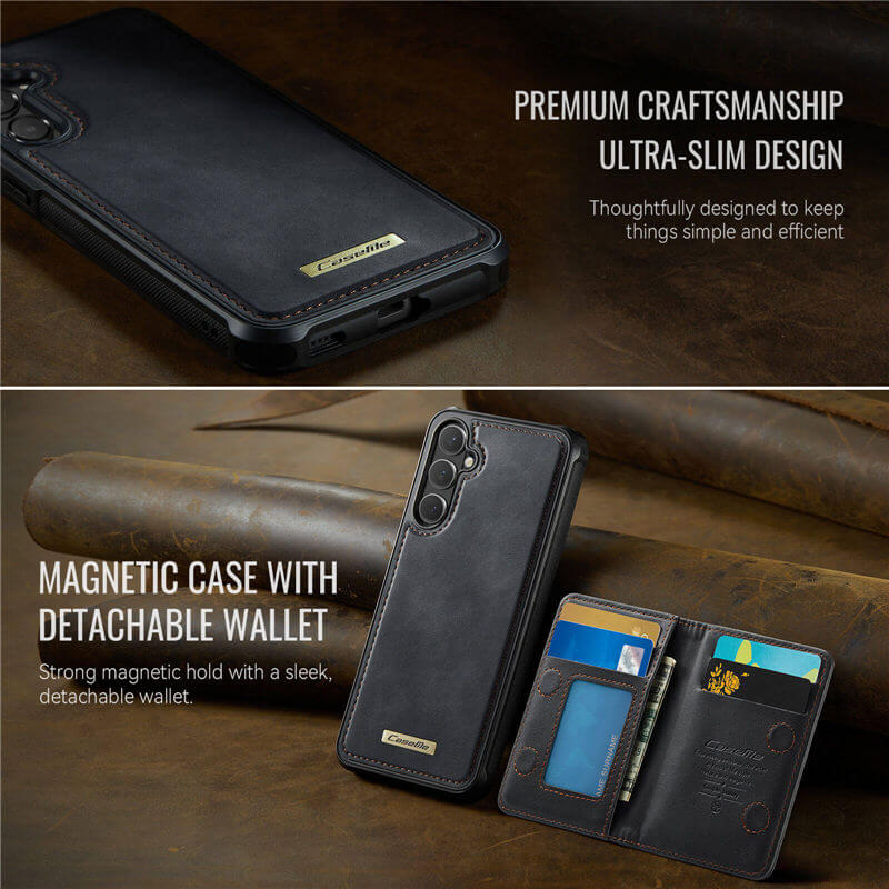 CaseMe Samsung Galaxy S26 Plus 2-in-1 Detachable Magnetic Wallet Case