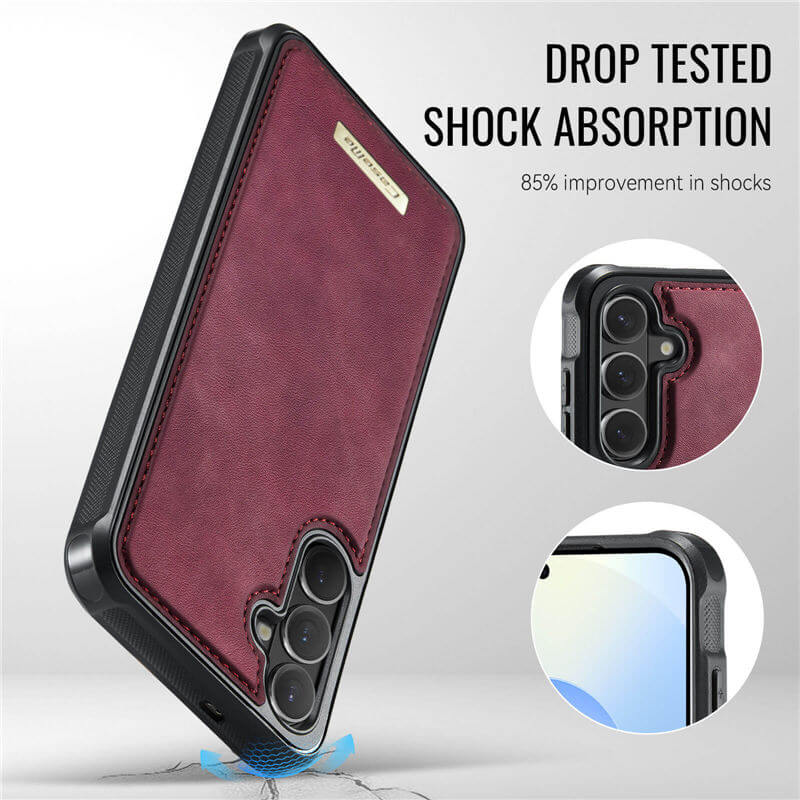 CaseMe Samsung Galaxy S26 Plus 2-in-1 Detachable Magnetic Wallet Case