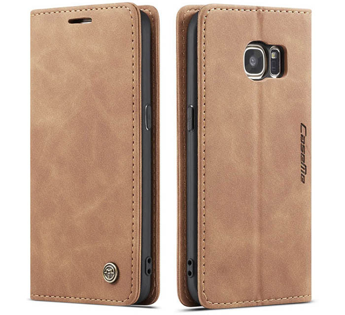 CaseMe Samsung Galaxy S7 Wallet Kickstand Magnetic Flip Leather Case