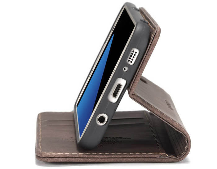 CaseMe Samsung Galaxy S7 Wallet Kickstand Magnetic Flip Leather Case